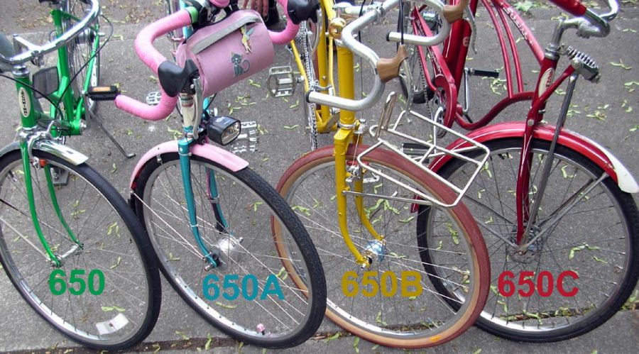 four 650 wheel sizes