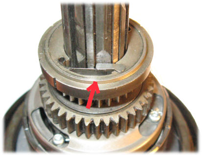 Sach Elan pawl engaging axle