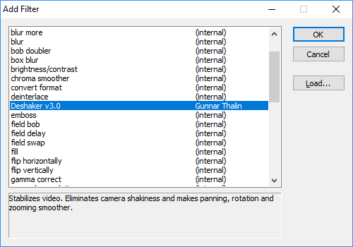 Adding a plugin in VirtualDub