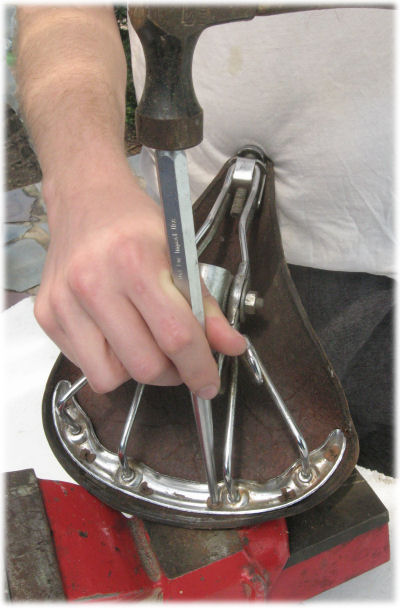 Pounding rivets