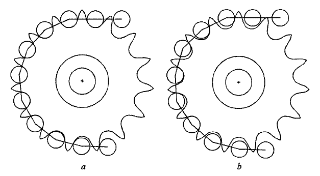 ACA drawing of sprockets