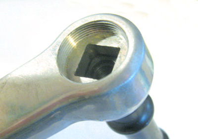 ISO crank on J.I.S> spindle